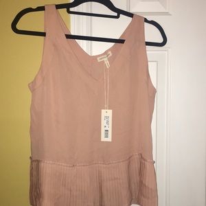 Beautiful Nude Rebecca Taylor blouse New